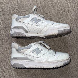 New Balance 550 - Size 9 - white with slate grey